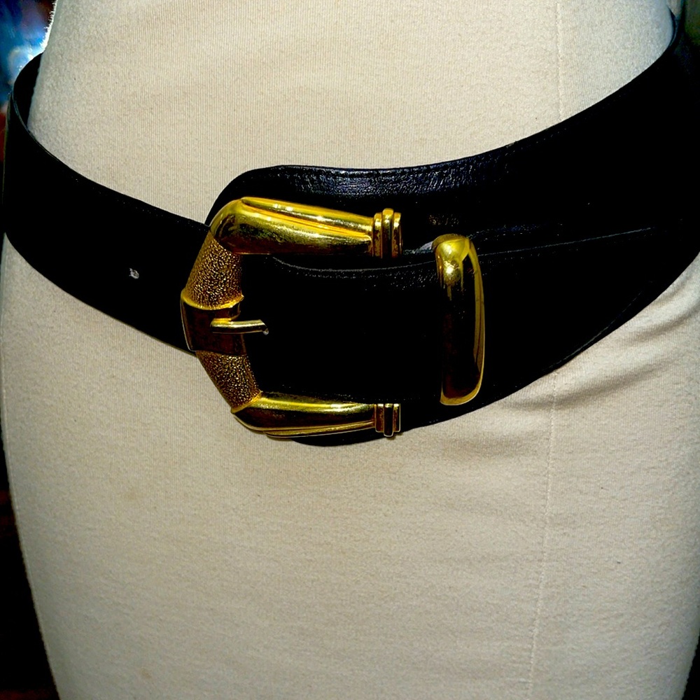 Avignon made in Spain Leather Wide Belt